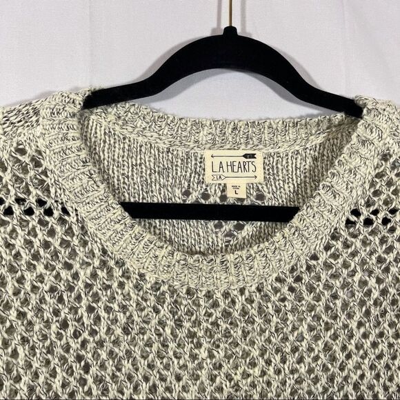 L.a. Hearts Open Weave Sweater - Picture 8 of 15